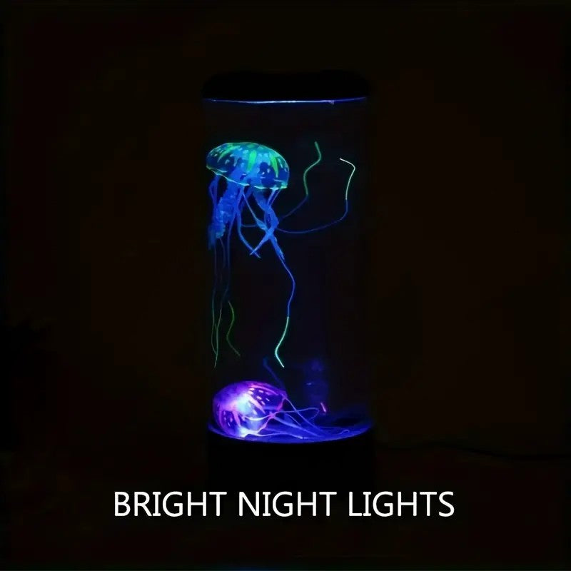 1pc Jellyfish Lava Lamp, Electric Aquarium Ocean Night Lights