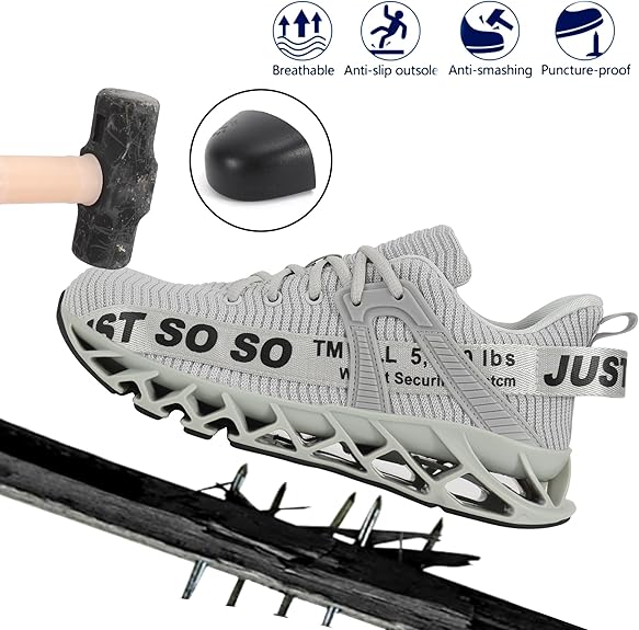 Just So So Steel Toe Shoes for Men Women