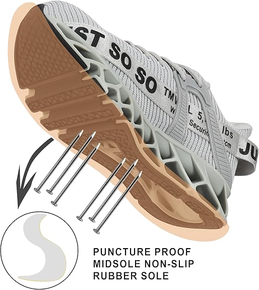 JUST SO SO | Men&Women Steel Toe Work Shoes – Puncture Resistant
