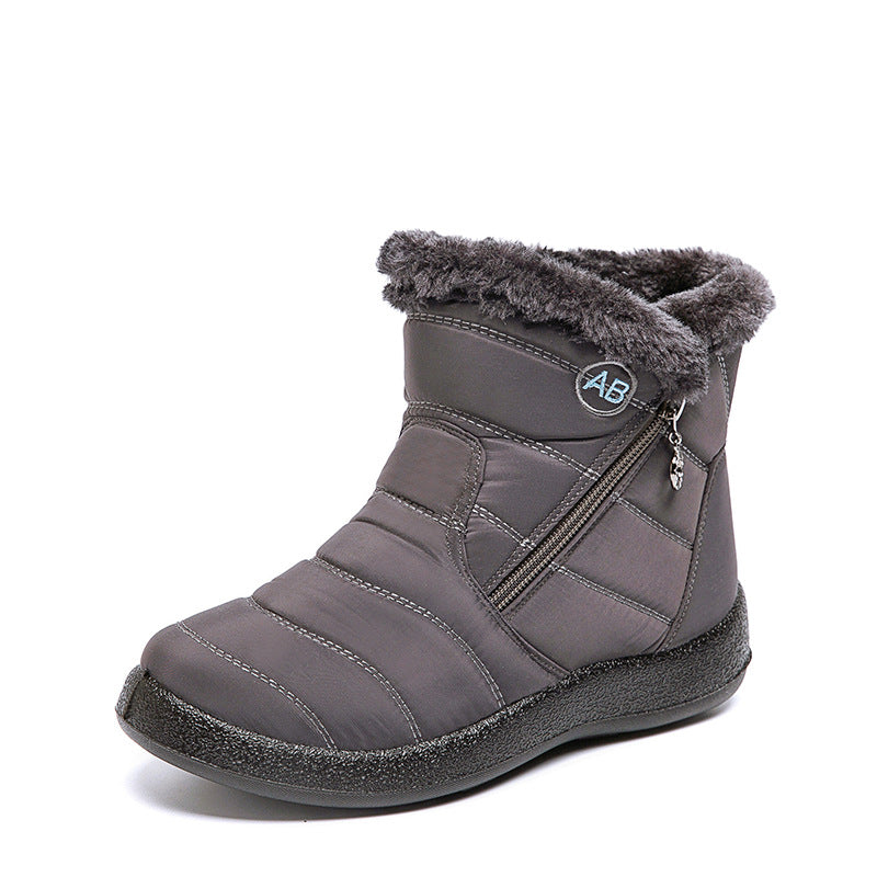 Women's Waterproof Winter Boots - Fashionable Warm Snow Boots with Fur Lining, Slip-Resistant Trekking & Walking Boots