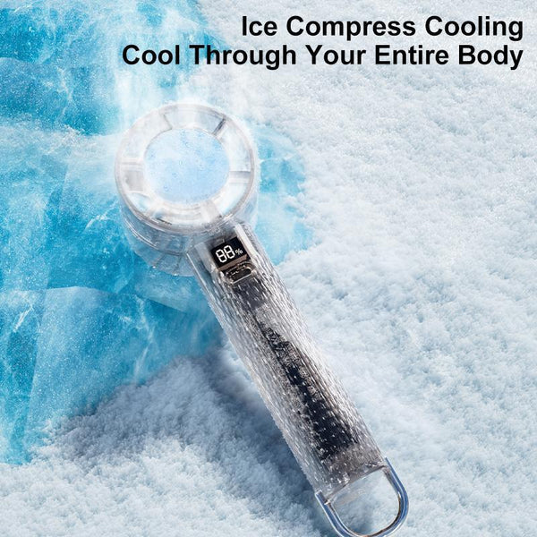 Portable Handheld Fan - 100 Speed Levels, Foldable for Travel & Summer