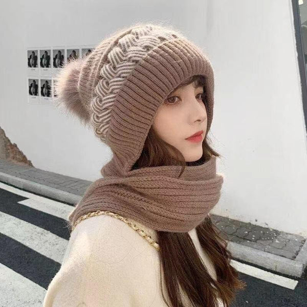 Winter Scarf and Beanie Set – Cozy 2-in-1 Gift Set for Her, Christmas Birthday Gift