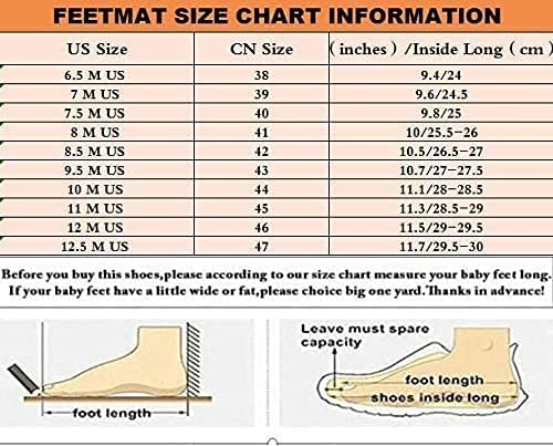 Feetmat Men's Non Slip Gym Sneakers Lightweight Breathable Athletic Running Walking Tennis Shoes