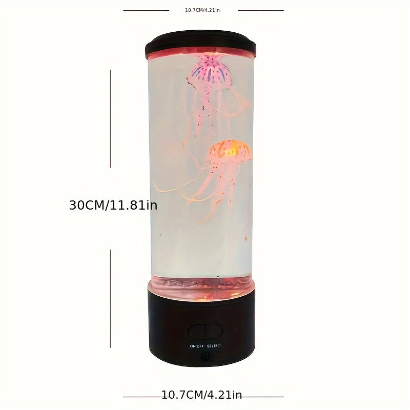 Jellyfish Lamp, Electric Jellyfish Lava Lamp For Adults, Jellyfish Tank Table Lamp, Color Changing Jellyfish Aquarium Toy, Home Decor And Room Mood Light Attached With 8 Free Luminous Stones