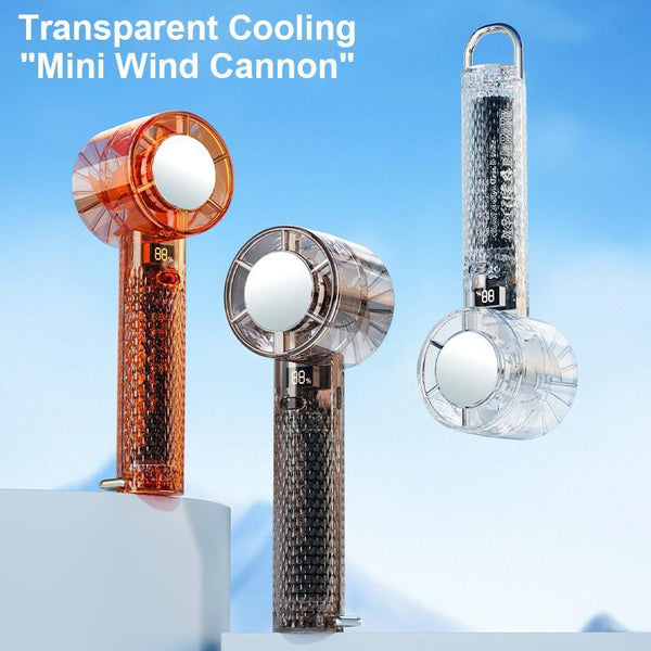 Portable Handheld Fan - 100 Speed Levels, Foldable for Travel & Summer
