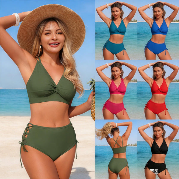 Comfortable Padded Bikini Set - Quick Dry Stretch Two Piece Swimsuit for Beach & Pool