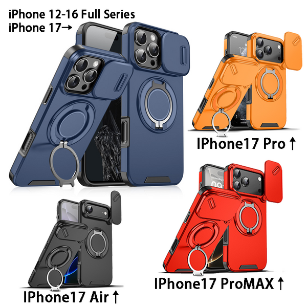 iPhone17/16/15/14/13/12 Pro Max Air Sturdy Hard PC Phone Case