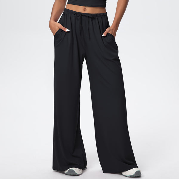 Women's Casual Sweatpants - Soft Loose Fit with Elastic Waist & Drawstring for Lounge & Gym
